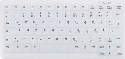 Picture of Klawiatura Cherry AK-C4110 (AK-C4110F-FU1-W/GE)