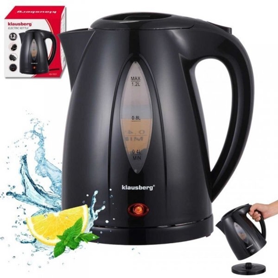 Picture of CZAJNIK ELEKTRYCZNY 1,2L KLAUSBERG KB-9001 CZARNY