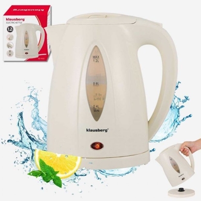 Picture of CZAJNIK ELEKTRYCZNY 1,2L KLAUSBERG KB-9002 KREMOWY