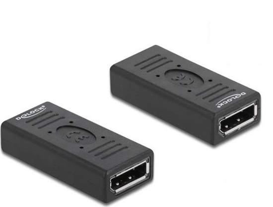 Picture of Delock DisplayPort 1.2 Adapter female to female Gender Changer with pin 20