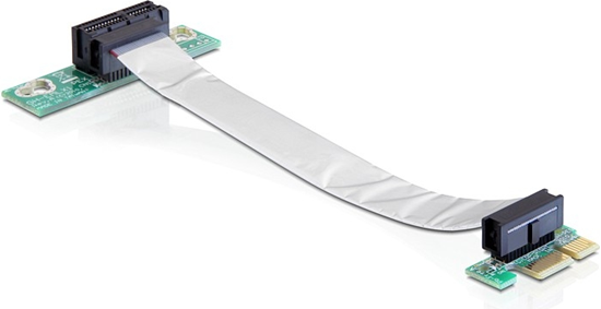 Picture of Delock Riser Card PCI Express x1 > x1 with flexible cable 13 cm left insertion