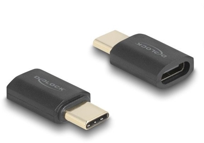 Attēls no Delock USB Adapter 40 Gbps USB Type-C™ PD 3.1 240 W male to female port saver 8K 60 Hz