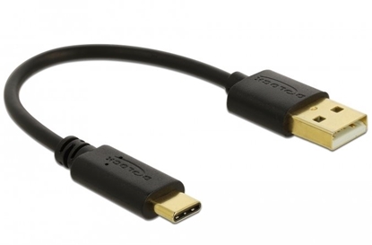 Attēls no Delock USB Charging Cable Type-A to USB Type-C™ 3 A 15 cm