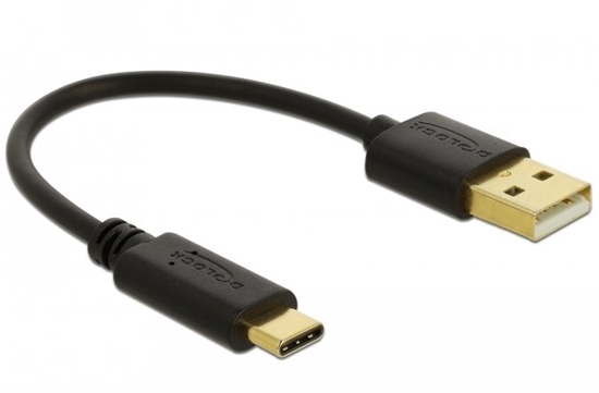 Picture of Delock USB Charging Cable Type-A to USB Type-C™ 3 A 15 cm