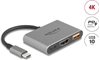 Picture of Delock USB Type-C™ Adapter to HDMI 4K 30 Hz with USB Type-A and USB Type-C™ PD 2.0 90 W