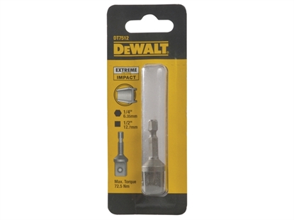 Attēls no Dewalt Adapter do zakrtarek udarowych z 1/4" na 1/2" DT7512