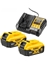 Изображение Dewalt Zasilacz DCB1104P2: adowarka DCB1104 + 2x akumulator XR Li-Ion 18V 5Ah DCB184
