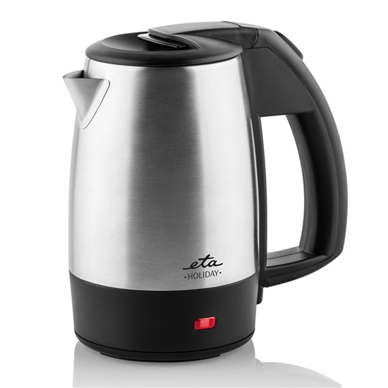 Изображение ETA | Kettle | ETA618890010 Holiday | Electric | 1000 W | 0.5 L | Stainless steel | Black/Stainless steel