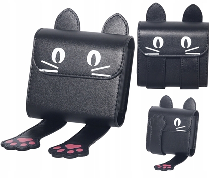 Picture of Etui Futera Na Zdjcia Instax Square Mini Do Fuji Sq1 Sq6 99 41 40 12 11 / Czarny Kotek