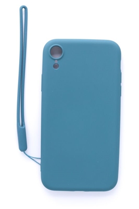 Изображение Evelatus Apple iPhone XR Soft Touch Silicone Case with Strap Blue