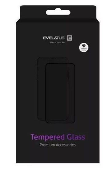 Изображение Evelatus Xiaomi Poco X6 Pro 2.5D Full Cover Japan Glue Glass Anti-Static Black