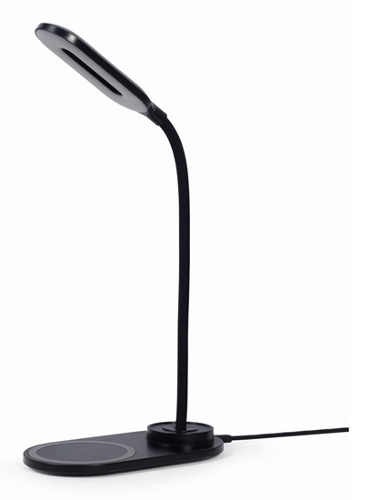 Picture of Galda lampa Gembird Desk Lamp with Wireless Charger Black