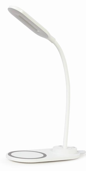 Picture of Galda lampa Gembird Desk Lamp with Wireless Charger White
