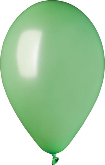 Изображение Gemar Balony metaliczne Zielone Mitowe, GM90, 25 cm, 100 szt.