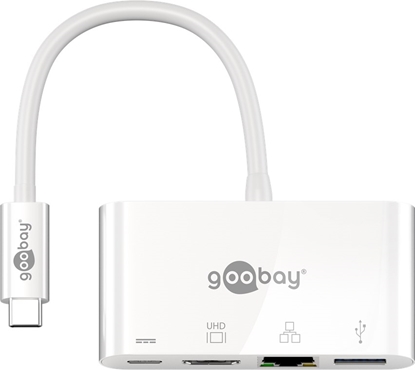 Изображение Goobay | USB-C Multiport Adapter (HDMI + Ethernet, PD) | 62105
