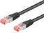 Изображение Goobay Patchkabel RJ45, S/FTP, Cat6a, Czarny, 5m (93820)