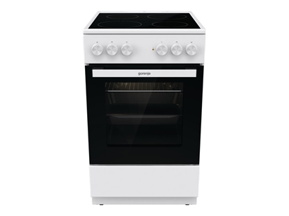 Attēls no Gorenje Cooker | GEC5A21WG-B | Hob type Electric | Oven type Electric | White | Width 50 cm | Grilling | Depth 59.4 cm | 68 L