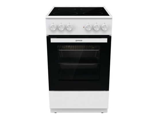 Picture of Gorenje Cooker | GEC5A21WG-B | Hob type Electric | Oven type Electric | White | Width 50 cm | Grilling | Depth 59.4 cm | 68 L