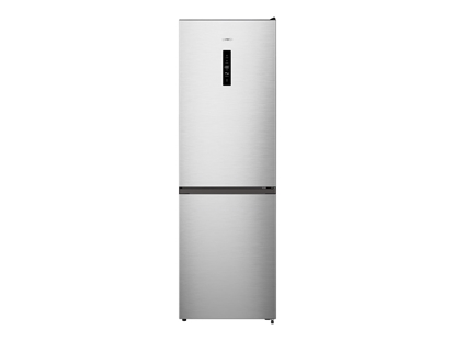 Изображение Gorenje Refrigerator | N619EAXL4 | Energy efficiency class E | Free standing | Combi | Height 186 cm | No Frost system | Fridge net capacity 207 L | Freezer net capacity 97 L | Display | 39 dB | Grey