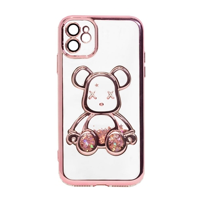 Picture of iLike Apple iPhone 11 Silicone Case Print Desire Bear Pink