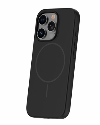 Picture of iLike Apple iPhone 16 Pro Max Soft Touch Silicone case With Magnetic Black