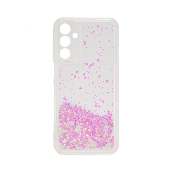 Picture of iLike Samsung Galaxy A15 Silicone Case Water Glitter Light Pink