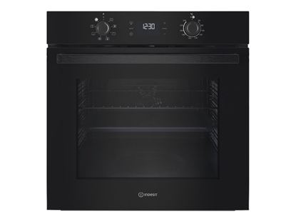 Picture of INDESIT Oven | IO K55C B | 71 L | Electric | Catalytic | Electronic | Height 59.5 cm | Width 59.5 cm | Black