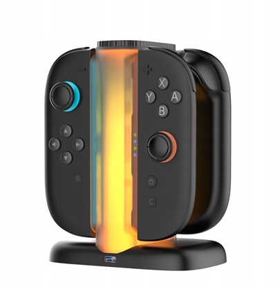 Picture of YAXO adowarka do Joy-Con QUAD CHARGE DOCK do NS2 Techno Black