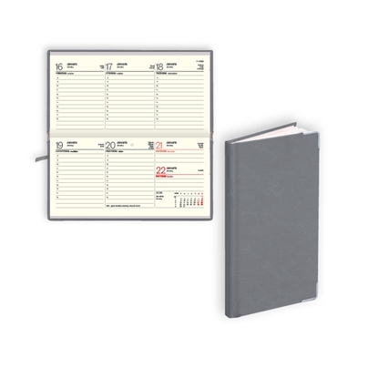 Picture of Kabatas plānotājs 2026.gadam EKO Lady, nedēļa, 163x82 mm, balacron, pelēks