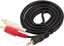 Picture of Kabel Hertz Jack 3.5mm - RCA (Cinch) x2 1.5m czarny (V31AC-AK233)