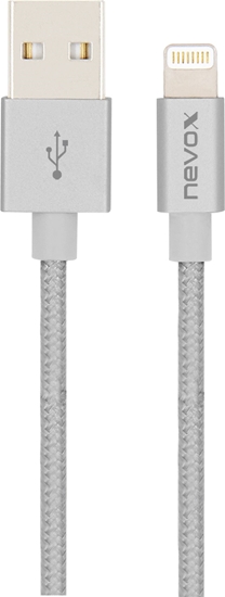 Picture of Kabel USB Nevox USB-A - Lightning 1 m Szary (1528)