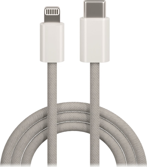 Picture of Kabel USB TelForceOne Maxlife Kabel Mxuc-06 Usb-C - Lightning 1,0 M 20W Szary Nylonowy