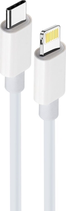 Picture of Kabel USB TelForceOne USB-C - Lightning 1 m Biay (OEM0100927)