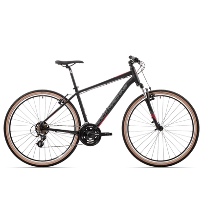 Attēls no Kalnu velosipēds Rock Machine Crossride 100 Matte Black/Grey/Red (Rata izmērs: 29 Rāmja izmērs: L)