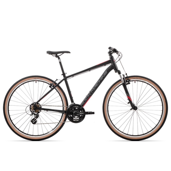 Picture of Kalnu velosipēds Rock Machine Crossride 100 Matte Black/Grey/Red (Rata izmērs: 29 Rāmja izmērs: L)