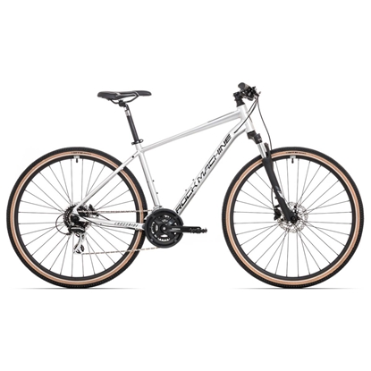 Attēls no Kalnu velosipēds Rock Machine Crossride 300 Gloss Silver/Black/Grey (Rata izmērs: 29 Rāmja izmērs: M)