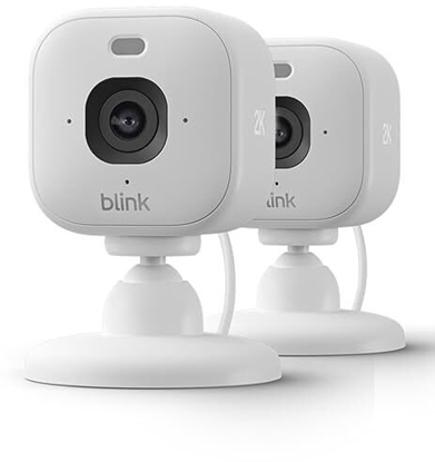 Picture of Kamera IP Eufy Blink Mini 2K+ - 3rd Generation - Kamera do monitoringu sieciowego - na zewntrz, wewntrz - odporny na warunki atmosferyczne - Farbe (Tag&Nacht) - 2560 x 1440 - 2K - Audio - bezprzewodowy - Wi-Fi - 802.11ax - H.264 (Packung mit 2)