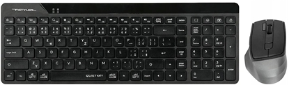 Изображение Klawiatura + mysz A4Tech A4tech FG2400 Air2 bezprzewodowy zestaw biurowy klawiatury z mysz CZ czarny