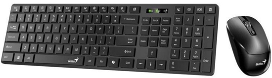 Picture of Klawiatura + mysz Genius SlimStar 8250 Zestaw klawiatura i mysz bezprzewodowa Czeska/Sowacka czarna