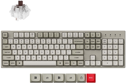 Picture of Klawiatura Keychron C2 Pro 8K (C2PX-M3) - US ukad - Hot-Swappable Super Brown Switches - Czarny (Czarna) Mechaniczna dze Klaviatura