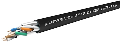 Picture of Lanview Kabel sieciowy Cat 6a, U/FTP, HD-BaseT, 4x2xAWG23, LSZH, czarny, 305 m (LVN122433)