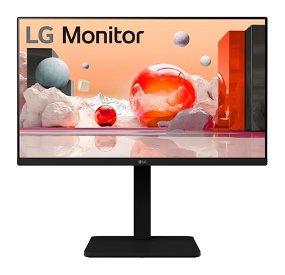 Изображение LCD Monitor|LG|24BA550-B|24"|Panel IPS|1920x1080|16:9|100 Hz|Matte|5 ms|Speakers|Swivel|Pivot|Height adjustable|Tilt|Colour Black|24BA550-B