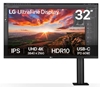 Picture of LCD Monitor|LG|31.5"|Panel IPS|3840x2160|16:9|60Hz|5 ms|Speakers|Swivel|Pivot|Height adjustable|Tilt|Colour Black|32UN880K-B
