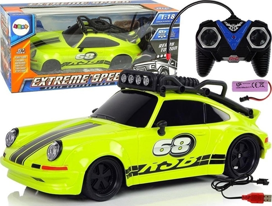 Изображение LeanToys Samochód sportowy 1:18 zielony