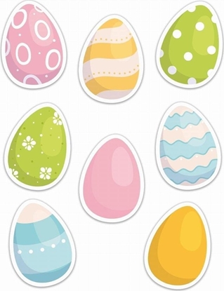 Picture of LearnHow Dekoracje okienne - Pastelowe pisanki 01 8szt