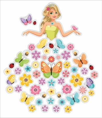 Picture of LearnHow Dekoracje okienne dwustronne - Pani Wiosna 58el