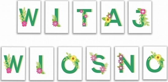 Picture of LearnHow Litery dekoracyjne A4 - Witaj wiosno 11el