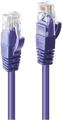 Attēls no Lindy 15m Cat.6 U/UTP Network Cable, Purple