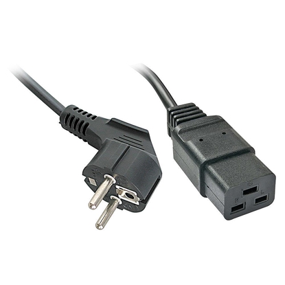 Attēls no Lindy Stromversorgung Black 2 m CEE7/4 IEC C19