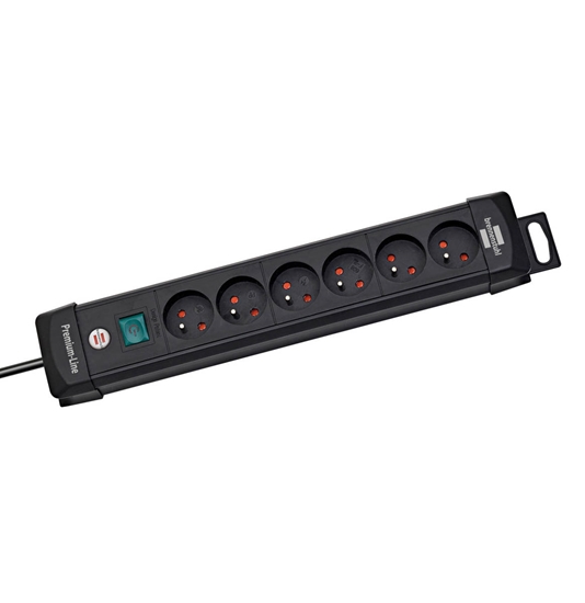 Picture of Listwa zasilajca Brennenstuhl Premium-Line 6 gniazd 3 m czarna (1951164100)
